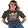 4X-Large Heather Black Mens Merry Rizzmas Funny Cool Santa Christmas T-Shirt view 3