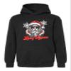 Go All Out X-Large Black Youth Merry Rizzmas Funny Cool Santa Christmas Sweatshirt Hoodie view 3
