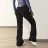 Womens Jogger Sweatpants Casual Fleece Outdoor Workout Yoga Bootcut Pants Classic Drawstring Waist Athletic Trousers Black view 3