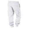 White Sweatpants Sweatpants for Men Open Bottom Casual Cozy Fleece Lined Cargo Pants Relaxed Fit Tapered Work Pants with Pockets Baggy Sweatpants Men Thermal Hiking Pants Wide Leg Sweatpants view 3