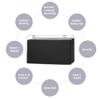 DGAZ Bag Pillow Shaper Insert for Chanel 2.55 Bags, Silky Pillow Shaper for Luxury Handbags(Black,Mini 22P) view 3