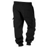Black Sweatpants Open Bottom Sweatpants for Men Casual Cozy Fleece Lined Cargo Pants Loose Fit Winter Work Tapered Pants with Pockets Heavyweight Sweatpants Thermal Hiking Pants Wide Leg Sweatpants view 3