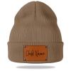 Customize Baby Beanie,Personalized Toddler Kids Beanies Winter Hat Custom Name Beanies Gifts for Adults Khaki Beanie view 1