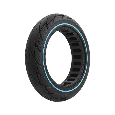 10 Inch Rubber Solid Tire Honeycomb Trye 10x2.125 Compatible With F40 F30 F20 Electric Scooter Tubeless Explosion-Proof Tire Parts(Yellow) (Blue One Size)