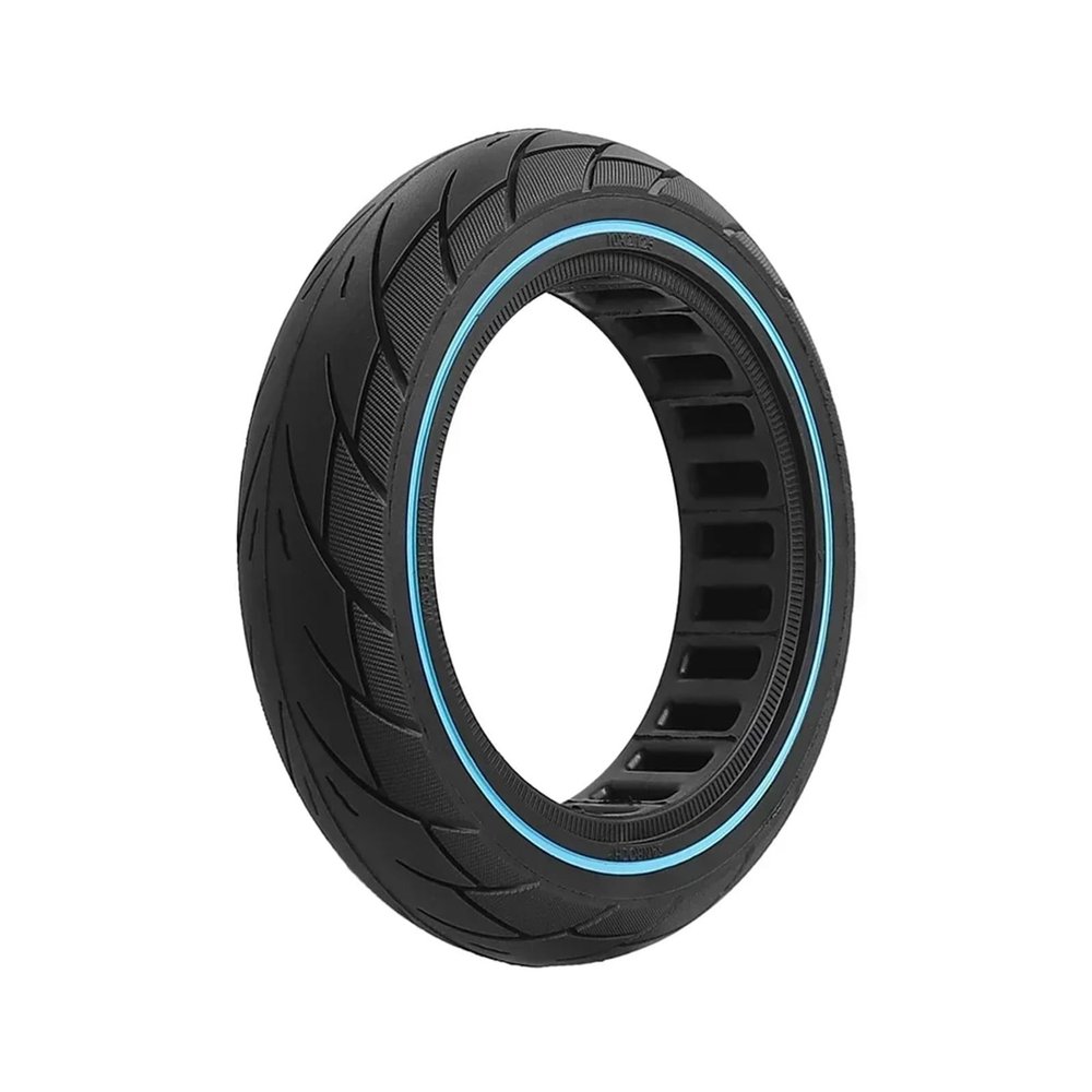 10 Inch Rubber Solid Tire Honeycomb Trye 10x2.125 Compatible With F40 F30 F20 Electric Scooter Tubeless Explosion-Proof Tire Parts(Yellow) (Blue One Size)