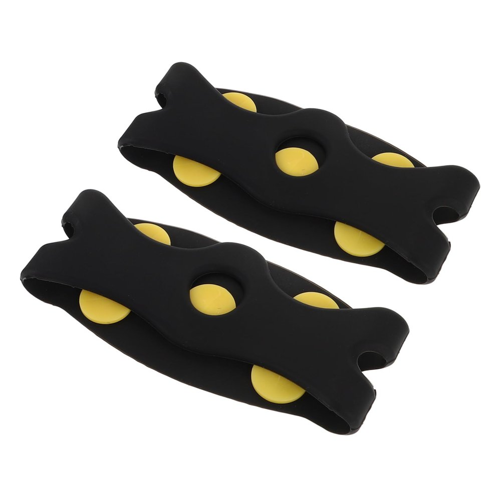 WHAMVOX Outdoor Tooth Non-Slip Ice Cleats for Shoes Silicone Skid Grippers for Walking Snow Ice and Mud Lightweight and Easy to Carry Traction Spikes for Hiking and Fishing