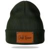 Custom Beanie Hats for Baby,Personalized Toddler Kids Beanies Winter Hat Custom Name Beanies Gifts for Adults Military Green Beanie view 1