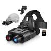 HMWOKPOT 4K Digital Infrared Night Vision Goggles, Head-Mounted Night Vision Binoculars with 8X Digital Zoom for Hunting Outdoor Surveillance Wildlife view 1