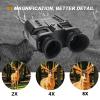 HMWOKPOT 4K Digital Infrared Night Vision Goggles, Head-Mounted Night Vision Binoculars with 8X Digital Zoom for Hunting Outdoor Surveillance Wildlife view 4