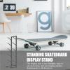 Skateboard Wall Mount,Skate Board Wall Display Hanger Rack,Snowboard Wall Mount Ski Holder,5 Floors Deck Wall Board Rack Storage,Skateboard Organizer,Snowboard Storage,Skateboards,Sporting Goods view 2