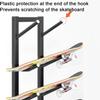 Skateboard Wall Mount,Skate Board Wall Display Hanger Rack,Snowboard Wall Mount Ski Holder,5 Floors Deck Wall Board Rack Storage,Skateboard Organizer,Snowboard Storage,Skateboards,Sporting Goods view 4