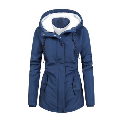 ZXCTKA Long Coat Women Long Winter Jackets For Women Winter Coats For Women 2025 Fashion Plus Size Warm Sherpa Fleece Lined Jackets Hooded Parka Peacoats Outerwear Womens Fleece(Blue,S)