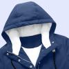 ZXCTKA Long Coat Women Long Winter Jackets For Women Winter Coats For Women 2025 Fashion Plus Size Warm Sherpa Fleece Lined Jackets Hooded Parka Peacoats Outerwear Womens Fleece(Blue,S) view 2