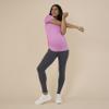 Motherhood Maternity Women's Essential Stretch Full Length Secret Fit Over The Belly Pregnancy Legging, Asphalt, Medium view 4