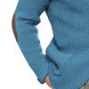 Mens Button Down Cardigan Sweaters Shawl Collar Warm Winter Chunky Cardigans Slim Fit Knitted Sweater with Pockets (Blue,S) view 4