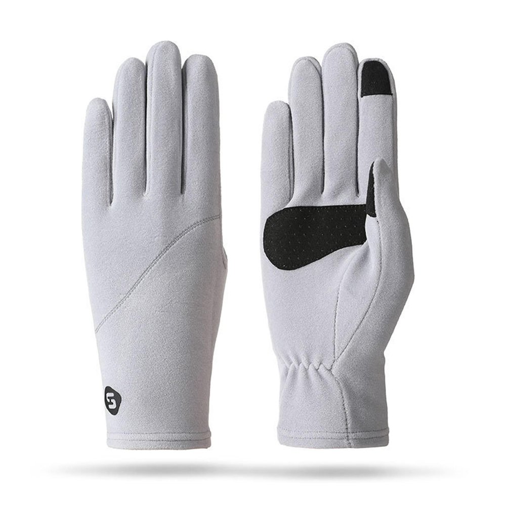 RSPGMKIX Winter Warm Gloves For Women Cycling, Wind-resistant, Touch-screen, Anti-slip, Thin, Velvet Cycling Gloves(D)