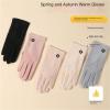 RSPGMKIX Winter Warm Gloves For Women Cycling, Wind-resistant, Touch-screen, Anti-slip, Thin, Velvet Cycling Gloves(D) view 4