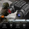 SKIOVEMI Head-Mounted Night Vision Goggles for Adults, 4K 3D Visual Digital Infrared Night Vision Binocular with 8X Digital Zoom, Include 32GB SD Card to Can Save Photos/Videos view 2