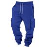 Baggy Cargo Sweatpants for Men Drawstring Waist Fleece Lined Joggers with Pockets Soft Athletic Workout Track Pants Cargo Sweats Pants for Men Work Big and Tall Sweatpants view 3