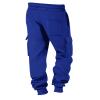 Baggy Cargo Sweatpants for Men Drawstring Waist Fleece Lined Joggers with Pockets Soft Athletic Workout Track Pants Cargo Sweats Pants for Men Work Big and Tall Sweatpants view 4