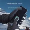 RSPGMKIX Down Men's Winter Ski Warm Gloves For Girls Outdoor Riding Touch Screen Plus Velvet Wind-resistant, Water-resistant, Anti-slip Thickened Gloves(B,Large) view 3