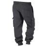 Gray Sweatpants Mens Cargo Sweatpants Fleece Lined Joggers with Zipper Pockets Drawstring Waist Open Bottom Sweatpant Workout Pants Men Cargo Pants Joggers Men Tall Mens Sweatpant view 4