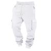 Baggy Cargo Sweatpants - Drawstring Waist Fleece Lined Joggers with Pockets - Soft Athletic Workout Track Pants - Open Bottom Mens Cargo Pants - Relaxed Fit view 2