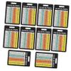 Anneome 10pcs Golf Scorecards with Font Display Durable Golf Scorekeeper Cards for Accurate Score Tracking and Distance Reference view 1