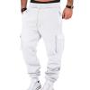 Baggy Cargo Sweatpants for Men Drawstring Waist Fleece Lined Joggers with Pockets Soft Athletic Workout Track Pants Baggy Sweatpants Workout Pants Men Mens Big and Tall view 1