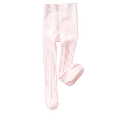 AIMAOMI Cable Knit Leggings Unisex Infant Toddler Litter Kid Footless Pant Girls Cable Knit Tights Fleece Lined Fleece Lined Tights Baby (Hot Pink, 12-24 Months)