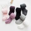 AIMAOMI Cable Knit Leggings Unisex Infant Toddler Litter Kid Footless Pant Girls Cable Knit Tights Fleece Lined Toddler Cable Knit Tights (Purple, 12-24 Months) view 3