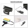 BicycleLight Set, USB Rechargeable BicycleLight Set, High Brightness Lighting BicycleLight Set, BicycleBlack Front Light Red Tail Light, Suitable for Night Cycling view 2