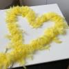 LJJCSFF 2m Fluffy Turkey Feather Boa Scarf Wedding Party Feather Boas Halloween Costumes Boas Yellow Feather Boa Long Dancing Queen Boa view 3
