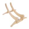 Solid Wood Cycling Stand, Adjustable Non Slip Stable Support, Portable Wooden Display Stand for Garage, Cycling Wheel Holder, Floor Stand with Storage Tires Rack Holder Indoor view 1