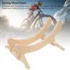 Solid Wood Cycling Stand, Adjustable Non Slip Stable Support, Portable Wooden Display Stand for Garage, Cycling Wheel Holder, Floor Stand with Storage Tires Rack Holder Indoor view 4