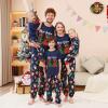 YRAETENM Christmas Pajamas for Family Family Xmas Matching Pajama Sets Short Sleeve Tee and Bottom Loungewear Holiday Jammies view 4