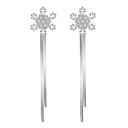Cute AcrylicChristmas Earrings for Women | Cute Christmas Tree Cake Shape Earring, Holiday Gifts for Women | Christmas Decorations Clearance (C - Snowflake)