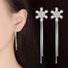 Cute AcrylicChristmas Earrings for Women | Cute Christmas Tree Cake Shape Earring, Holiday Gifts for Women | Christmas Decorations Clearance (C - Snowflake) view 3