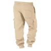 Cargo Jogger Sweatpants for Men Baggy Drawstring Low Rise Running Joggers Pants Stretch Cotton Casual Fleece Lined Cargo Pants Comfy Soft Lightweight Workout Pants Sport Trousers with Multi Pockets view 3