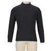 Slim Fit Turtleneck Sweater for Men Knit Thermal Pullover Sweaters Casual Basic Undershirts Ribbed Knitted Pullover Black view 4