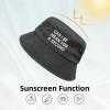 Can I Be Mean for A Second Hat Funny Bucket Hats Fashion Sun Cap Outdoor Beach Fisherman Caps Travel Black view 4