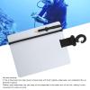 Diving Slate, Diving Writing Board, with Clip & Graphite Pencil, Waterproof Reusable Underwater Writing Pad for Scuba Diving, Snorkeling, Freediving and Diving Lessons (Large Size 147 * 183 * 3mm) view 2