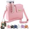 2025 New Stanley Cup Holder Crossbody Water Cup Storage Bag Purse Purses with Cups Holdes Stanley Cups Purses Holder 40 oz (Pink)