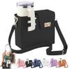 2025 New Stanley Cup Holder Crossbody Water Cup Storage Bag Purse Purses with Cups Holdes Stanley Cups Purses Holder 40 oz (Black)