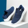 NSWDMA Men's Slip On Sneakers Comfort Breathable Walking Shoes Arch Support Non Slip Casual Trainers Shoes Lightweight Mesh Gym Running Shoes for Men(Dark Blue,6) view 2