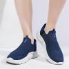 NSWDMA Men's Slip On Sneakers Comfort Breathable Walking Shoes Arch Support Non Slip Casual Trainers Shoes Lightweight Mesh Gym Running Shoes for Men(Dark Blue,6) view 3