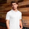 Vantage Apparel Men's Collegiate Premium Moisture Wicking White Icon Polo, Arkansas Little Rock Trojans, 5X-Large view 4