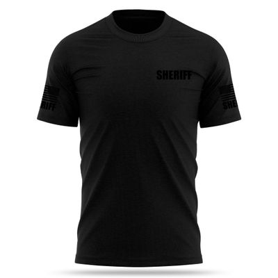 13FA Sheriff Cotton Blend Shirt - USA Patriotic Durable Tee - Soft Comfort. Perfect for on Duty