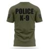 13FA Police K9 Cotton Blend Shirt - USA Patriotic Durable Tee - Soft Comfort. Perfect for on Duty view 2