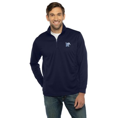 Vantage Apparel Men's Collegiate Micro Mesh Performance Team Color 1/4 Zip Pullover, Memphis Tigers, 4X-Large